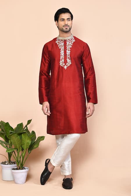 Arihant Rai Sinha Mandala Embroidered Placket Kurta 