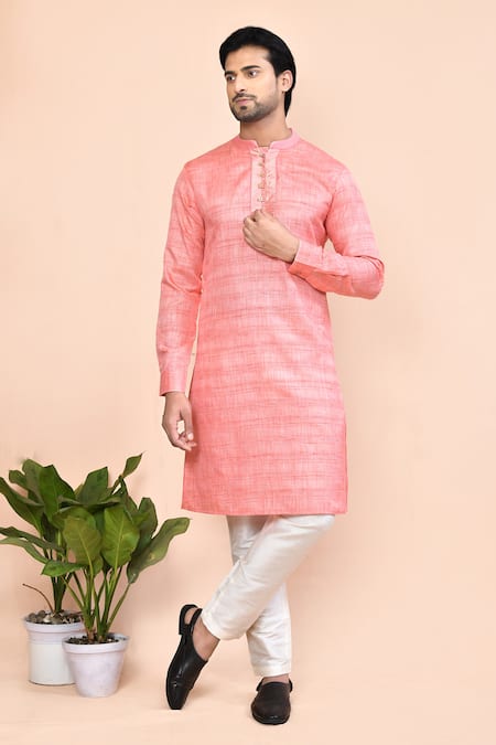 Arihant Rai Sinha Banarasi Placket Kurta 