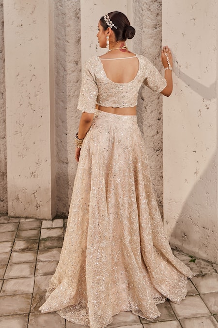 Nidhika Shekhar Maharani-E-Khaas Floral Embroidered Bridal Lehenga Set 