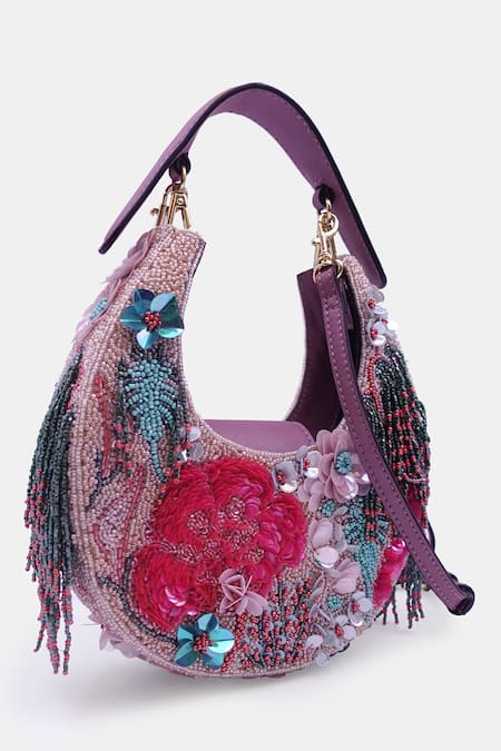 Versuhz New Moon Gullista Embellished Clutch Bag 