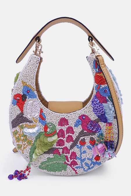 Versuhz New Moon Enchanted Garden Embellished Clutch Bag 