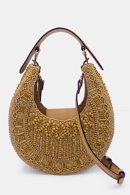 Versuhz The New Moon Crystal Embellished Mini Crossbody Bag 