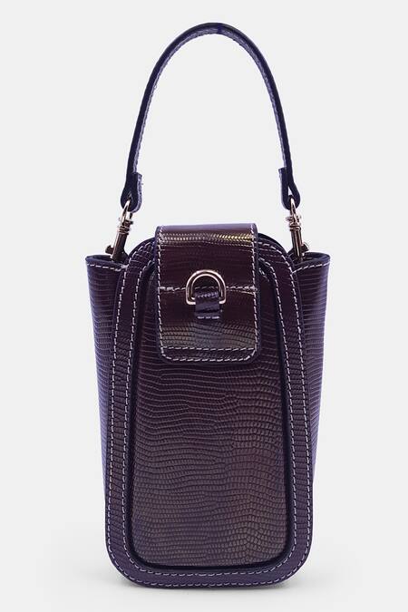 Buy Versuhz Brown Thread Chocolate Versus 3d Embroidered Waistbelt Bag Online at Aza Fashions Buy_Versuhz_Brown Thread Chocolate Versus 3d Embroidered Waistbelt Bag_Online_at_Aza_Fashions