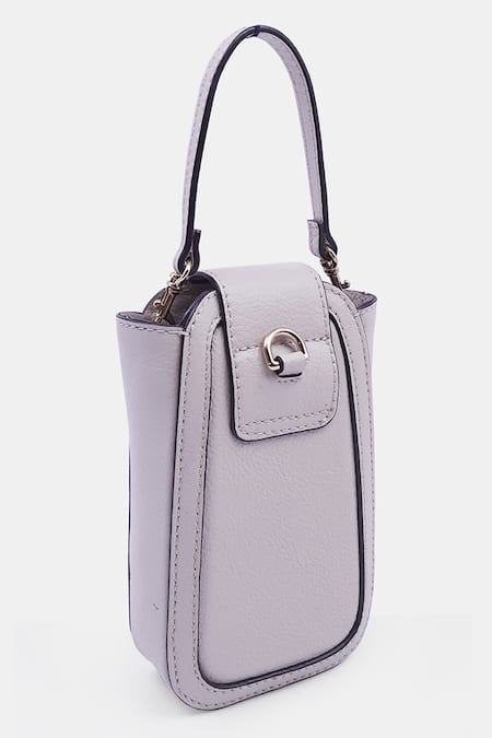 Shop_Versuhz_White Thread Versus 3d Pattern Waistbelt Bag_Online_at_Aza_Fashions