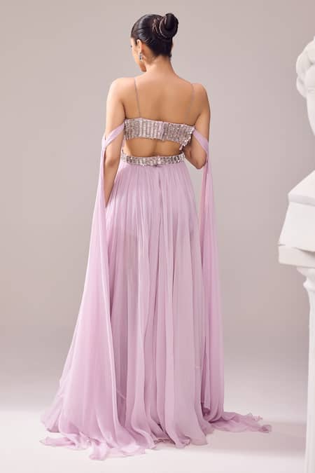 Jade By Ashima Clara Aari Embroidered Gown 