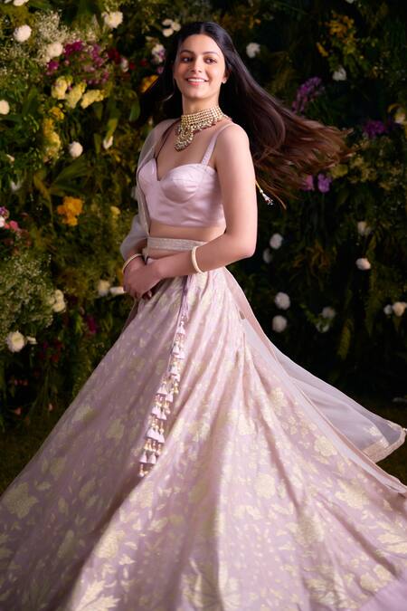 Buy Shyam Narayan Prasad Silver Silk Chanderi Patchwork Embroidered Floral And Thread Blouse Lehenga Set Online at Aza Fashions Buy_Shyam Narayan Prasad_Silver Silk Chanderi Patchwork Embroidered Floral And Thread Blouse Lehenga Set _Online_at_Aza_Fashions