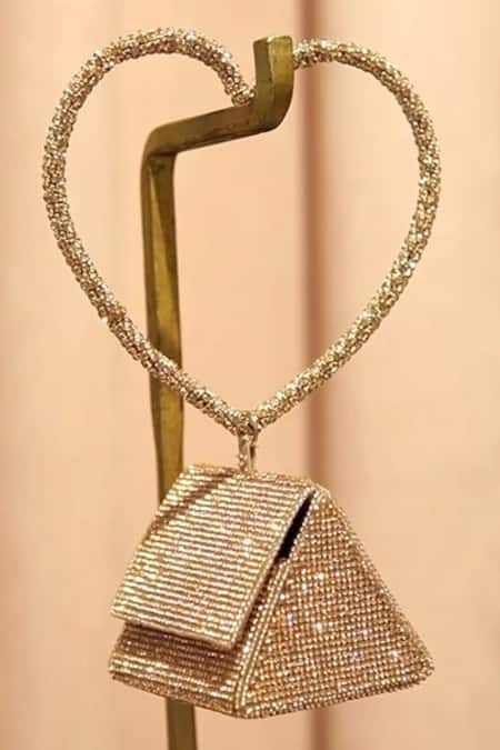 Ozel Crystal Studded Charm Nano Bag 