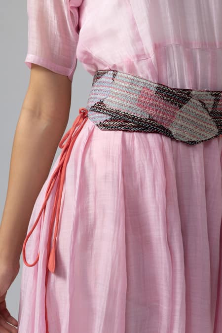 Buy Bihart Pink , Satin, Silk Round Neck Solid Anarkali Trouser Set Online at Aza Fashions Buy_Bihart_Pink , Satin, Silk Round Neck Solid Anarkali Trouser Set _Online_at_Aza_Fashions