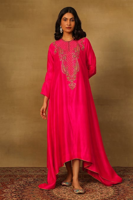 Neha Poddar Paisley Embroidered Asymmetric Tunic 