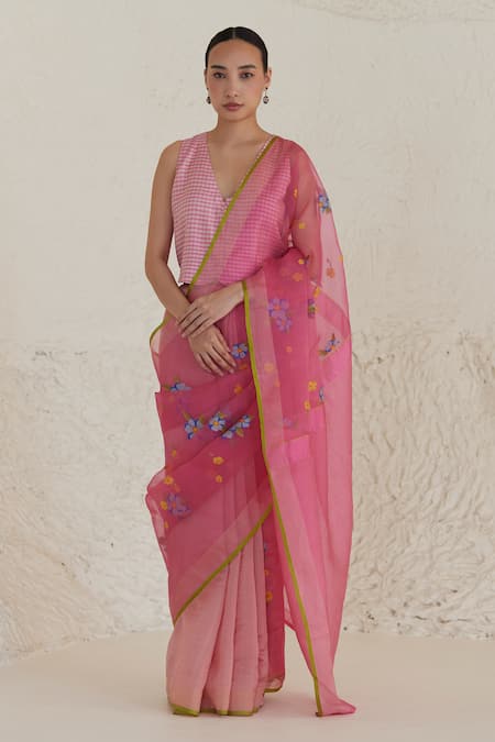 Surmaye Indulgence Jamdani Saree 