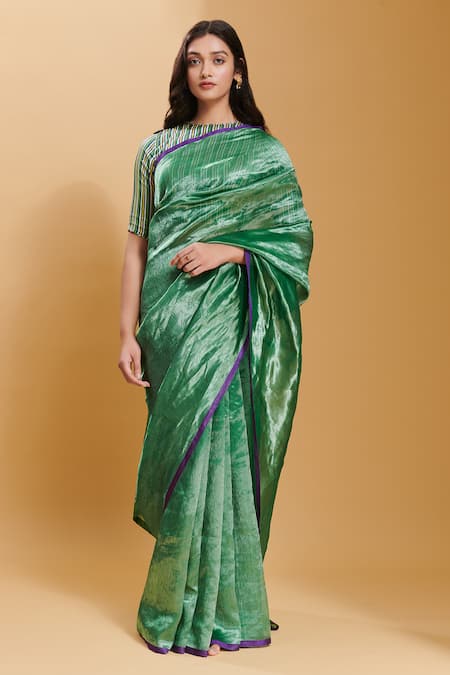 Surmaye Dancing Moonlight Handwoven Saree 