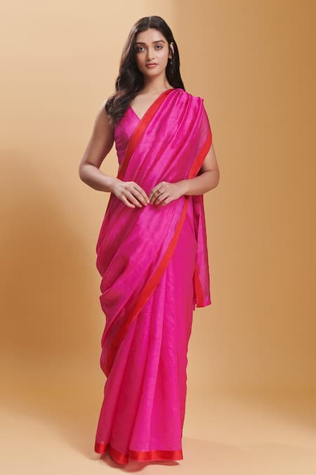 Surmaye Love Canal Handwoven Saree 