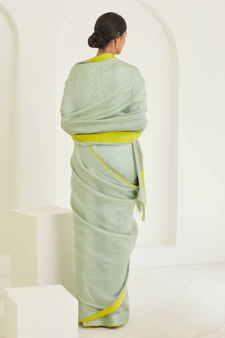 Surmaye Serendipity Handwoven Bordered Saree 