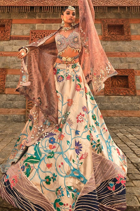 Aditi Gupta Purple Silk, Tissue, Pashmina Paithani Floral Vine Woven Bridal Lehenga Set Online at Aza Fashions Aditi Gupta_Purple Silk, Tissue, Pashmina Paithani Floral Vine Woven Bridal Lehenga Set _Online_at_Aza_Fashions