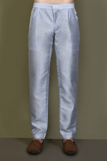 Arihant Rai Sinha_Off White Jacquard, Silk Vintage Fleur Layered Sherwani With Aligadhi Pant_Online_at_Aza_Fashions