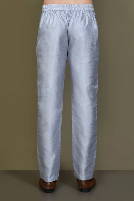 Buy_Arihant Rai Sinha_Off White Jacquard, Silk Vintage Fleur Layered Sherwani With Aligadhi Pant_Online_at_Aza_Fashions