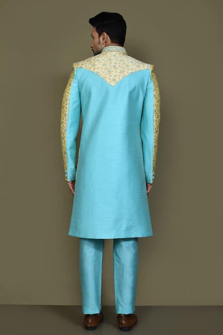 Arihant Rai Sinha Padma Garden Layered Sherwani With Aligadhi Pant 
