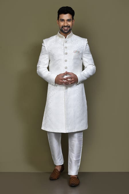 Aryavir Malhotra Bloom Sherwani With Aligadhi Pant 