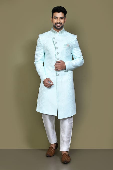 Aryavir Malhotra Blossom Sherwani With Aligadhi Pant 