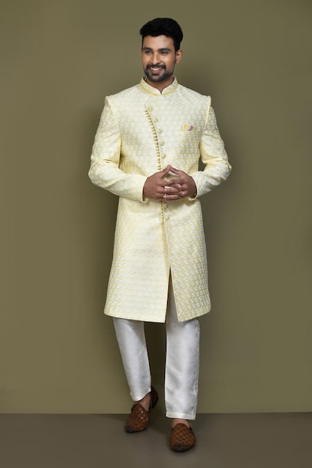 Aryavir Malhotra Thread Embroidered Sherwani Set 