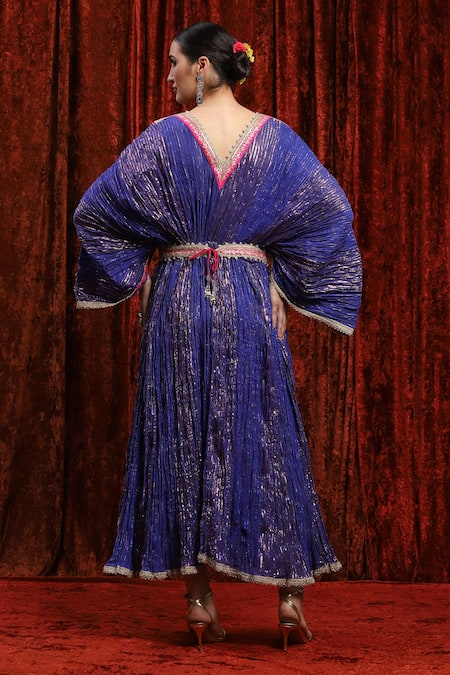 Shikhar Sharma Gota Embroidered Textured Kaftan 