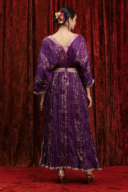 Shikhar Sharma Textured Embroidered Kaftan 