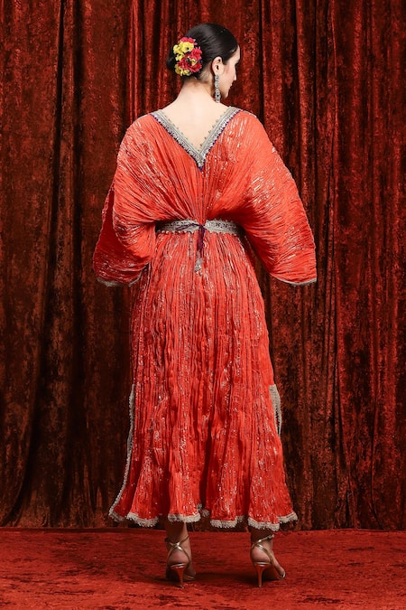 Shikhar Sharma Embroidered Textured Kaftan 