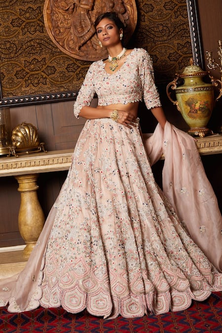 Prisho Petunia Dori Embroidered Bridal Lehenga Set 