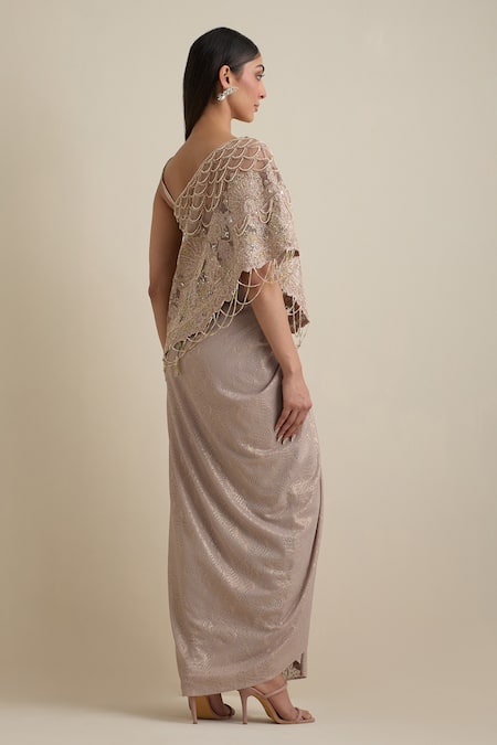 Shop Eeksha Pink Silk, Net Sequins, Cut Work, Beads One Embroidered Top And Dhoti Skirt Set at Aza Fashions Shop_Eeksha_Pink Silk, Net Sequins, Cut Work, Beads One Embroidered Top And Dhoti Skirt Set _at_Aza_Fashions