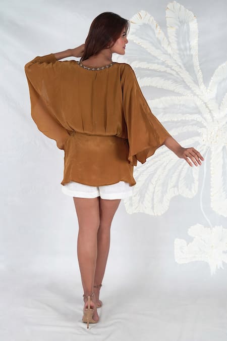 Seesa Arela Embroidered Kaftan Blouse 