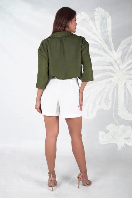 Seesa Evara Peridot Sunflower Shirt 