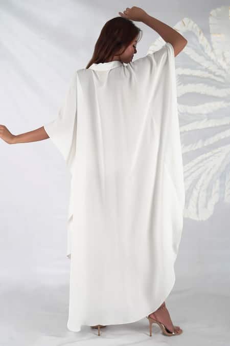 Seesa Ilana Asymmetric Hand Painted Applique Kaftan 