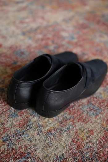 Shop Coral Haze Black Noah Criss Cross Strap Loafers Online at Aza Fashions Shop_Coral Haze_Black Noah Criss Cross Strap Loafers_Online_at_Aza_Fashions