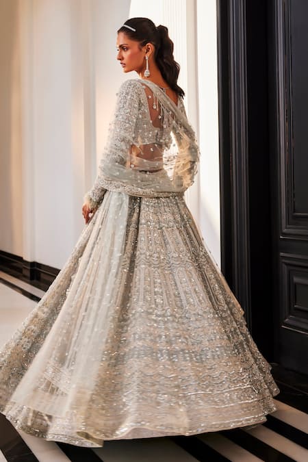 Kalighata Enigma Hand Embroidered Bridal Lehenga Set 