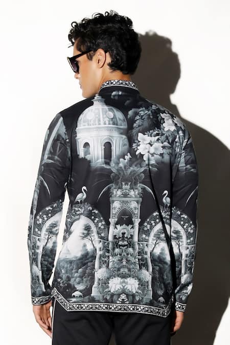 MR. Ajay Kumar_Multi Color Cotton Embroidery Full Sleeve Printed Shirt _at_Aza_Fashions