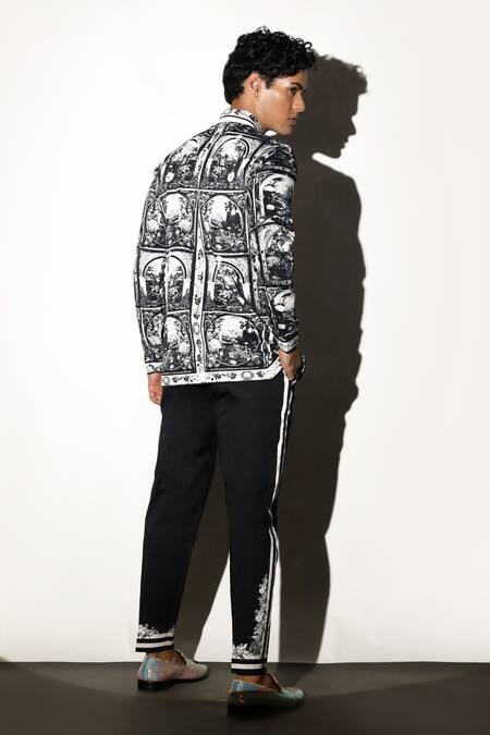 Buy MR. Ajay Kumar Multi Color Cotton Qila Print Shirt Online at Aza Fashions Buy_MR. Ajay Kumar_Multi Color Cotton Qila Print Shirt _Online_at_Aza_Fashions