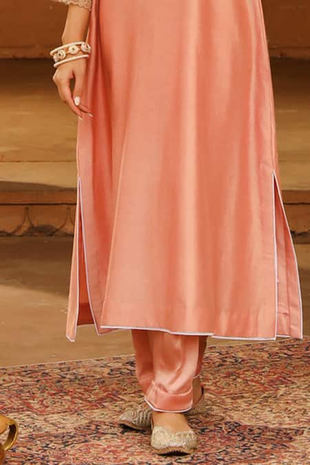 Sheetal Batra Pink Silk, Chanderi, Satin Sanvi Kashmiri Tilla Work Kurta And Salwar Set Online at Aza Fashions Sheetal Batra_Pink Silk, Chanderi, Satin Sanvi Kashmiri Tilla Work Kurta And Salwar Set _Online_at_Aza_Fashions