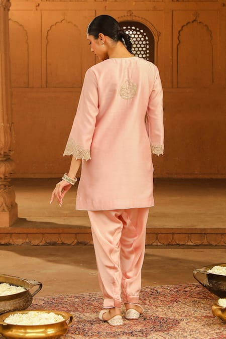 Sheetal Batra Arisa Silk Chanderi Kurta With Salwar 