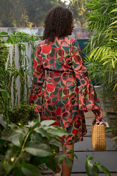 ZiP by Payal & Zinal Effervescent Abstract Pattern Shirt Dress 