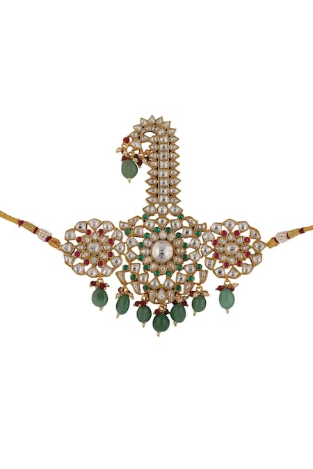 Riana Jewellery Floral Embellished Jadtar Kalangi 