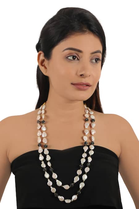 Riana Jewellery Beaded & Layered Necklace 