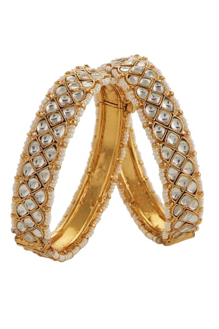 Riana Jewellery Jadtar Embellished 2 Pcs Bangles 