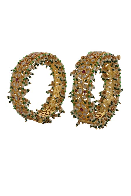 Riana Jewellery Floral Cutwork Bangle - Single Pc 