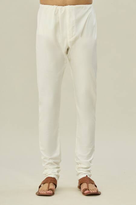 Arihant Rai Sinha Blue Cotton, Silk Checkered Print Kurta And Churidar Set at Aza Fashions Arihant Rai Sinha_Blue Cotton, Silk Checkered Print Kurta And Churidar Set _at_Aza_Fashions