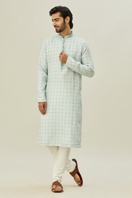 Arihant Rai Sinha Floral Pattern Kurta & Churidar Set 