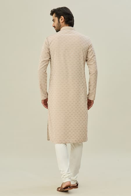 Arihant Rai Sinha Geometric Woven Kurta Set 