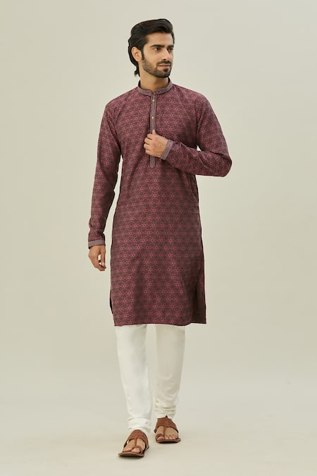 Arihant Rai Sinha Checkered Pattern Kurta 