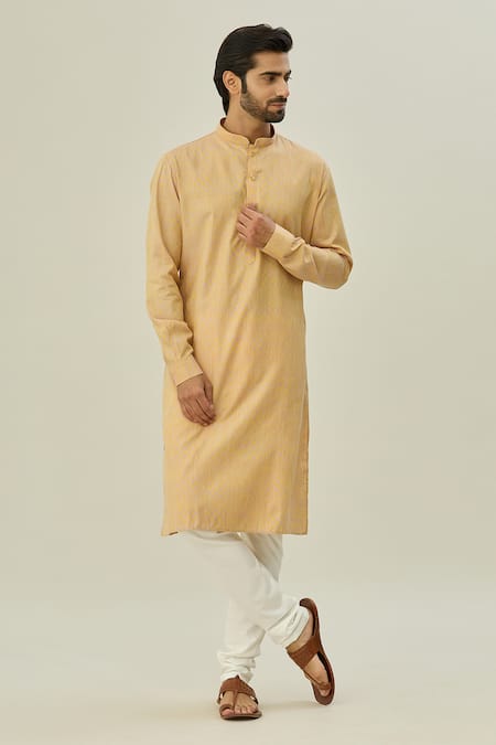 Arihant Rai Sinha Checkered Woven Kurta 