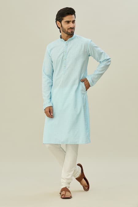 Arihant Rai Sinha Floret Self Design Kurta With Churidar 