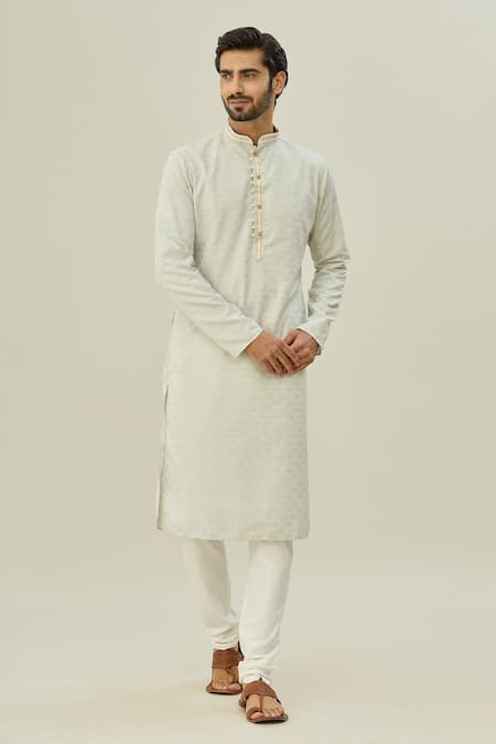 Arihant Rai Sinha Mandala Butti Pattern Straight Kurta 